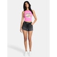 thumbnail image 2 of Madden NYC Women's X Waist Denim Shorts, Sizes XXS-XXL, 2 of 5