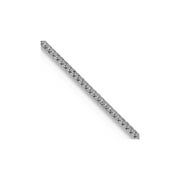 10k White Gold Polished Spring-Ring .5mm Box Chain Necklace 16 Inch Chain-Necklace for Women and Men