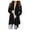 Black, variant on ZKIRBJV Cardigans for Women Long Sleeve Long Cardigans for Women Heavyweight Open Front Shrug Cardigan Solid Color Dressy Casual Soft Kimono Cardigan Black 3XL