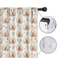thumbnail image 4 of Blackout Kids Curtains,Beige Highland Cow Flower Pattern Childrens Insulated Curtains Set Of 2,Bedroom Essentials,Toddler Room Decor 52"x63", 4 of 5
