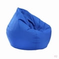 thumbnail image 1 of 2 Piezas de Color Sólido Cubierta Bolsa Frijol Cubierta Bolsa Slipcover Sofá Azul real, 1 of 8
