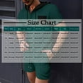 thumbnail image 3 of Stamzod Plus Size Tracksuit Men 2 Piece Fashion Patchwork Summer Short Sleeve Hoodie and Shorts Set Loungewear Casual Loose Athletic Short Sets for Men Army Green M, 3 of 7