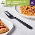 thumbnail image 7 of CIAO! Heavy Duty Black Polypropylene Disposable Forks, Foodservice Bulk Pack – 1,000 Count, 7 of 7