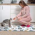 thumbnail image 3 of Pioneer Flower Floral Print Pattern Kitchen Rugs Sets Of 2, Anti Fatigue Non Slip Washable Floor Mats for Kitchen Sink Laundry, 17X30 Inch + 17X47 Inch, 3 of 6