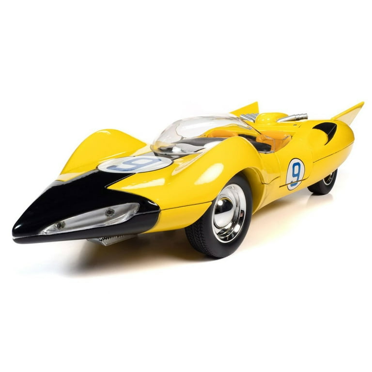 ミニカー SPEED RACER SHOOTING STAR 9 Shooting Star #9 Yellow and Racer X Figurine 