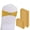 Gold, variant on 100PCS Spandex Stretch Chair Sashes Bows Elastic Chair Cover Bands Ties with Buckle Slider