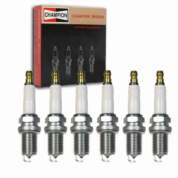 6 pc Champion 9001 Iridium Spark Plugs for IFR5G11 ITR6F13 PFR5N11 RC10WYPB4 Ignition Wire Secondary Fits select: 2001-2009 TOYOTA PRIUS, 2010-2011 HYUNDAI ELANTRA TOURING