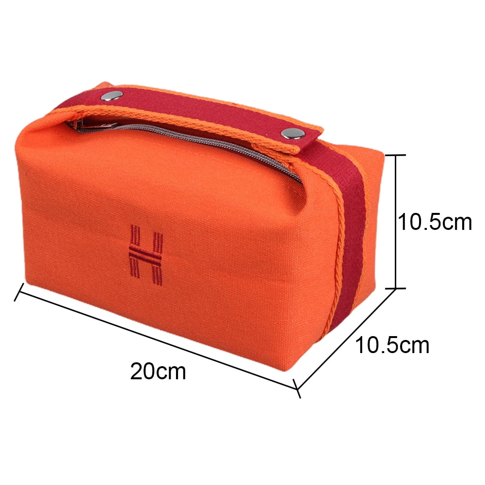  Makeup Bag for Women Small Travel Makeup Bag Makeup Case Pouch  Triangle Background Orange Cosmetic Bag Toiletry Bag : Beauty & Personal  Care