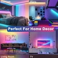 thumbnail image 3 of DAYBETTER Wifi LED Strip Lights, 50ft Music Sync Lights work with Alexa and Google Assistant，APP Voice Remote Control RGB Lights for Indoor Decor., 3 of 7