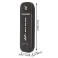thumbnail image 2 of NFTIGB Portable 4G LTE WiFi Router Black, USB Plug and Play Mobile Hotspot Network Router, Micro SIM Card Slot, Share Up to 10 Users for Phone PC Laptop Travel Home Office, Stable Easy Connection, 2 of 9