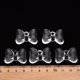 thumbnail image 4 of Transparent Acrylic Pendants Bowknot Clear 21x29x10.5mm Hole: 2.5mm about 118pcs/500g, 4 of 6