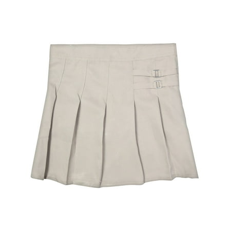 Uniform Pleated Skort - Beverly Hills Polo Club Girls' School Uniform Pleated Scooter With Side Buckle