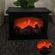 thumbnail image 2 of Chimenea eléctrica de imitación, chimenea eléctrica con efecto de llama, luz LED sin llama de simulación retro para patio, balcón, luz nocturna retro, decoración navideña., 2 of 5
