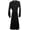 Black, variant on CO Essentials Women's Black Long Shirt Dress - S