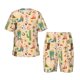 thumbnail image 1 of Fotbe Groovy American Western Footwear Pijama Estampada de 2 Piezas para Niños – Ropa de Dormir de Manga Corta Cómoda para Niños y Niñas, Camiseta y Shorts de Algodón-4X-Large, 1 of 6
