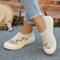 thumbnail image 2 of LEAVINGSUO Shoes for Women Versatile Plus-Size Mesh Breathable Soft Sole Walking Shoes Comfortable Shoes Beige 40, 2 of 7