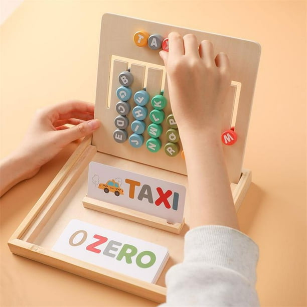 Alphabet en Bois et Puzzles de Forme Fine Motrice Éducationnelle pour les  Tout-Petits - Walmart.ca