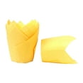 thumbnail image 2 of 50 Piezas de Tazas para Cupcakes para Hornear Tulipanes, Envoltorios para Cupcakes, Forros para Cupcakes a Prueba de Grasa para Halloween, Fiestas de Amarillo, 2 of 8