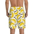 thumbnail image 5 of Cauagu Banana Fruit Print Pajama Bottoms for Men Sleep Pajama Shorts Elastic Waistband Sleep Pajama Short Men's PJ Shorts -3X-Large, 5 of 6