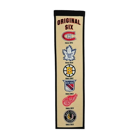 NHL Original Six Heritage Banner, By telling the story of the great NHL franchises over time, these unique banners chronicle the evolution of logos in a way.., By Winning (Best Nhl Franchises Of All Time)
