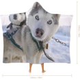 thumbnail image 2 of Hooded Blanket Siberia Dog For Adults Christmas Wearable Blanket Cute Husky Christmas Cloak Hooded Blanket, 2 of 6