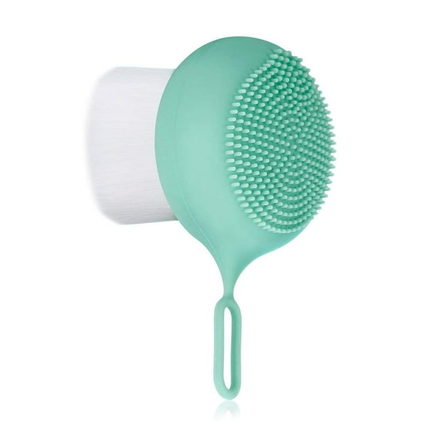 TOUCHBeauty 2 in 1 Face Brush Pinceau pour le visage for Cleansing Exfoliating FacialSoft Bristles Scrubber to Massage Scrub Skin for Deep Pore