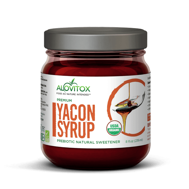 Alovitox 100% pur sirop de Yacon, certifié biologique USDA. Pot de 8 oz  (paquet de 3) 
