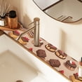 thumbnail image 2 of Yayeee Faucet Mat for Kitchen Sink 30" Diatomite Long Splash Guard Pad, Creamy Cake, 2 Pack, 2 of 7
