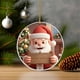 thumbnail image 3 of Adorno navideño | Decoración colgante de Papá Noel para árbol, corona y hogar | Colgante navideño de acrílico para chimenea, coche y decoración de fiestas | Regalo para familiares y amigos, 3 of 4