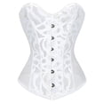 thumbnail image 1 of Grebrafan Corset Bustier Sans Coutures Respirant pour Femmes de Mariée Blanc 2TG, 1 of 5