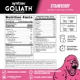 thumbnail image 3 of Syntrax Goliath Mass Gainer Protein Powder, Undenatured Whey & Micellar Casein, Strawberry, 12 lb, 3 of 5