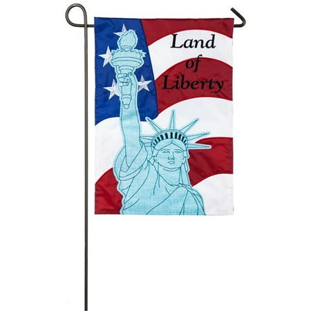- Evergreen Flag & Garden Statue of Liberty 2-Sided Polyester 1'6 x 1 ft. Garden Flag