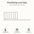 thumbnail image 4 of Evolur Convertible Crib Guardrail, Frost, 4 of 7