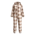 thumbnail image 6 of Cmfcve Women's Hooded Fleece Onesies Pajamas Winter Warm One-Piece Pajamas Casual Long Sleeve Thick Loungewear Jumpsuit, 6 of 8