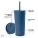 thumbnail image 2 of Vaso aislante moderno, sencillo, con tapa y pajita, 500 ml, 2 of 6