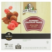 Keurig Brewed Van Houtte Raspberry Chocolate Truffle Light Roast Coffee Flavored, 0.35 oz, 18 count