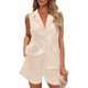 thumbnail image 1 of Conjunto de blazer PRETTYGARDEN de 2 piezas para mujer, verano 2025, 1 of 9