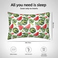 thumbnail image 6 of Bingfone Watermelons Print Satin Pillowcase for Hair - Standard Size with Zipper Silky & Soft Pillow Covers,20x30 inches, 6 of 8