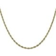 thumbnail image 2 of 10k Yellow Gold 3mm Semi-Solid Rope Chain - 16", 2 of 8