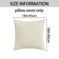 thumbnail image 6 of REGALWOVEN Pack of 2 Soft Decorative Throw Pillow Covers Fuzzy Plush Cushion Cover for Sofa Couch Bed Living Room White 18" x 18", 6 of 6