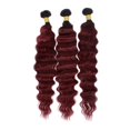 thumbnail image 4 of Extensiones de cabello Biottihair Burgundy Deep Wave, 3 paquetes de 22 a 26 pulgadas, 4 of 7