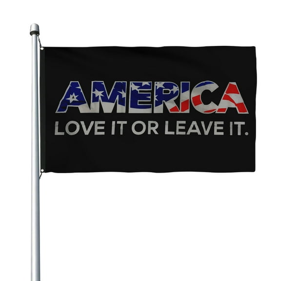 Aihccy America Love It Or Leave It Flag Flag with Brass Grommets Size - 3x5Ft