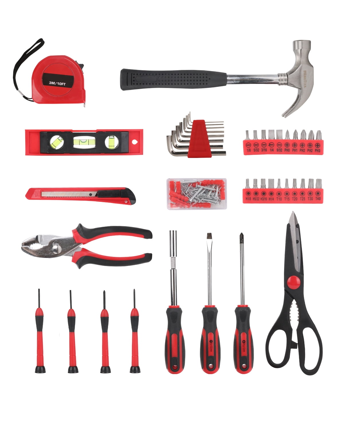 TOPHDY 149 Piece Tool Set, Household Tool Kit with Tool Box Storage Case, DIY Home Repair, Mechanical Repair