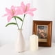 thumbnail image 4 of Paquete de 2 Flores de Ganchillo, Lirio de Lana Artificial Tejido a Mano [Rosa], 4 of 6