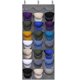 thumbnail image 1 of Perchero con 24 bolsillos profundos - Organizador de sombreros - Perchero para gorras de béisbol, soporte visible para sombreros - Perchero para puerta de pared con 3 ganchos, 1 of 5