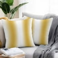 thumbnail image 2 of White Yellow Outdoor Pillow Covers Pack of 2 Gradient Modern Ombre Art Waterproof Throw Pillow Covers Decorative Cushion Cases for Patio Garden Tent Balcony Couch 26x26 inch, 2 of 8