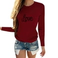thumbnail image 1 of Camisetas de Cuello de la Tripulación de Manga Larga para los Hombres Estampadas Camisetas de Manga Larga para las Mujeres, Camiseta de Blusa Casual para Primavera Verano, 1 of 5