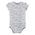 thumbnail image 5 of Hudson Baby Girls Cotton Bodysuits, Love Floral, 6-9 Months, 5 of 5