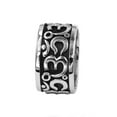 thumbnail image 2 of Bohemian Aum Ring Stainless Steel Yoga Meditation Spiritual Om Band, 2 of 4