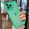 thumbnail image 4 of Compatible for iPhone 14 Pro Max 6.7 Inch Clear Glitter Heart Case, Rainbow Laser Holographic Bling Cute Heart Pattern Case for Women Girls Soft TPU Shockproof Camera Protective - Green, 4 of 11